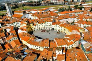 Panoramic Sight of Lucca in Tuscany